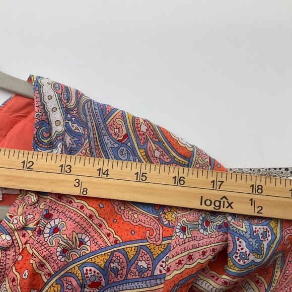 Molly Bracken Small Paisley Midi Dress Empire Waist V-Neck Flowy Boho - Picture 9 of 16